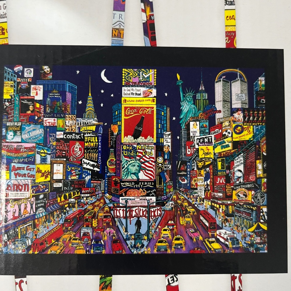 Brainwright Puzzle STIX Double Sided Wooden Puzzle Las Vegas NYC Art 8401-3 NEW - Picture 3 of 7